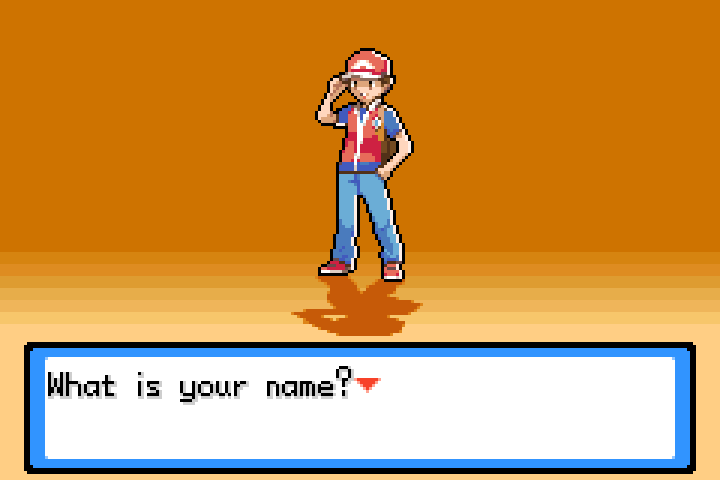 Redesigned male protagonist appears during Professor Oak’s introduction